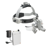 HEINE ML4 LED HeadLight su archetto Professional L, lente binoculare HR 2,5x/420 mm, S-GUARD, mPack, trasformatore plug-in